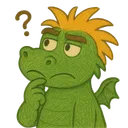 Zwergdrachen Maskottchen