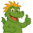 Zwergdrachen Maskottchen