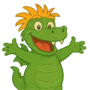 Zwergdrachen Maskottchen